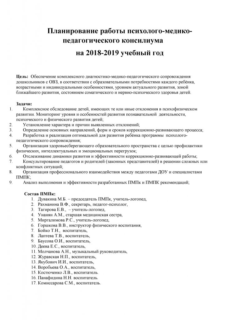 Годовой план 2018-2019 ДОУ 66